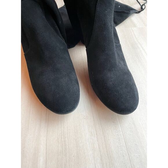 Stuart Weitzman Margotland Suede Over The Knee Boots Black 9.5 - Picture 16 of 16